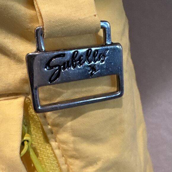 Subello Sz 14 Yellow Ski Snow Suit Belted Zip Snap Rad Vintage 80s90s April TMNT - Picture 3 of 10